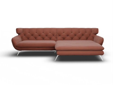 Ecksofa mit Longchair rechts